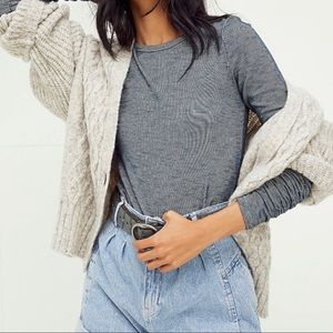 Free People NWT Washed Rib Layering Top